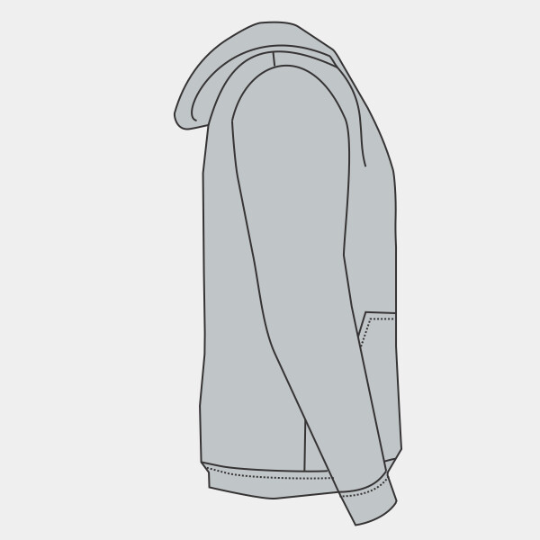 Custom No Minimum Sport-Tek Tall Pullover Hooded Sweatshirt TST254 Right Sleeve View