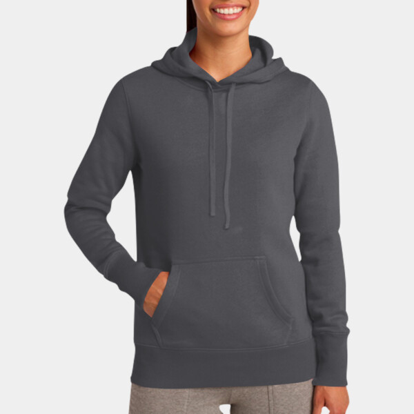 Custom No Minimum Sport-Tek Ladies Pullover Hooded Sweatshirt LST254 Front View