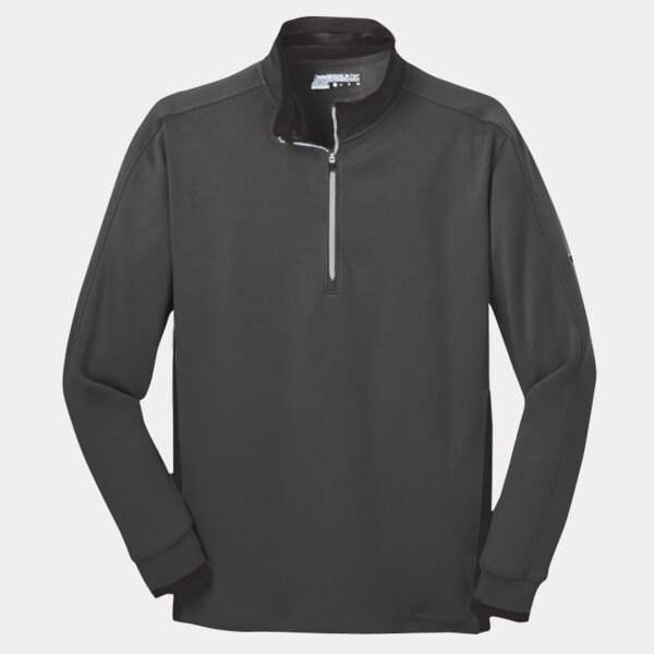 No Minimum Custom Logo Nike Dri FIT 1/2 Zip Cover Up 578673 Front View
