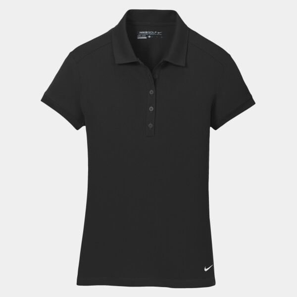 No Minimum Custom Logo Nike Ladies Dri FIT Solid Icon Pique Modern Fit Polo 746100 Front View