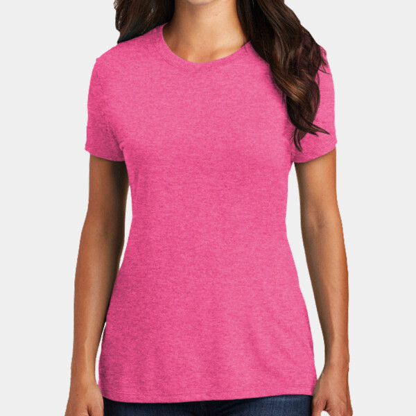 Custom No Minimum District Women's Perfect Tri Tee DT130L Front View