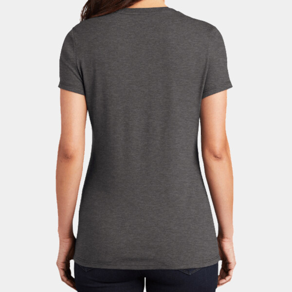 Custom No Minimum District Women's Perfect Tri Tee DT130L Back View