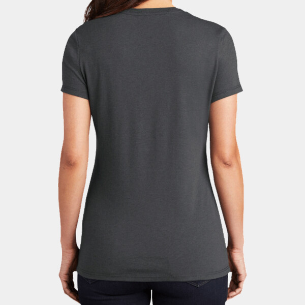 Custom No Minimum District Women's Perfect Tri Tee DT130L Back View