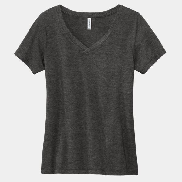 Custom No Minimum Volunteer Knitwear Women's Daily V-Neck Tee LVL45V Front View