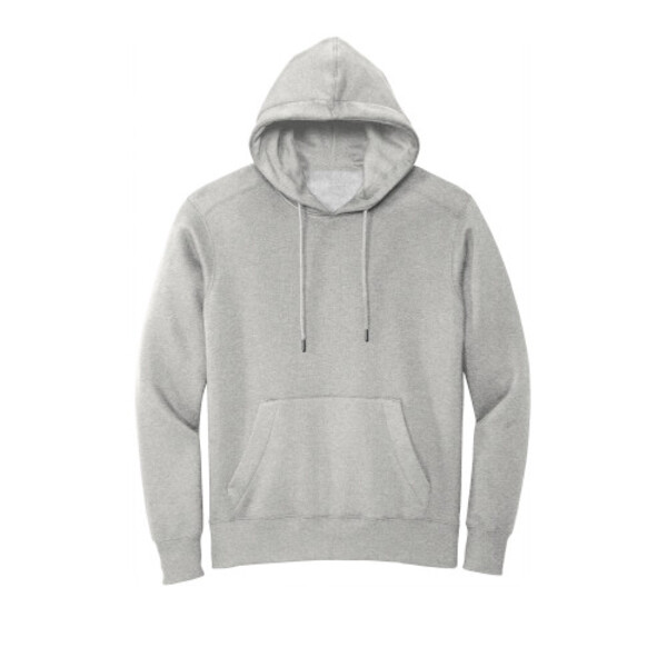 Custom No Minimum District Perfect Weight Fleece Hoodie DT110 Printed Right Sleeve Front View