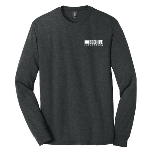 light print FRONT crest logo / R-SLEEVE stripes - Perfect Tri ® Long Sleeve Tee Thumbnail