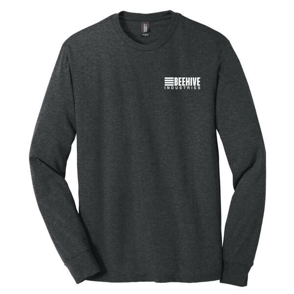 light print FRONT crest logo / R-SLEEVE stripes - Perfect Tri ® Long Sleeve Tee Thumbnail