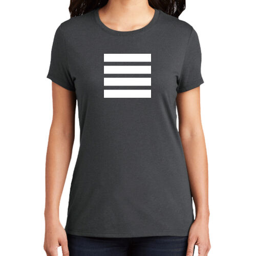 light print FRONT full stripes / BACK neckline logo - Women's Perfect Tri ® Tee Thumbnail