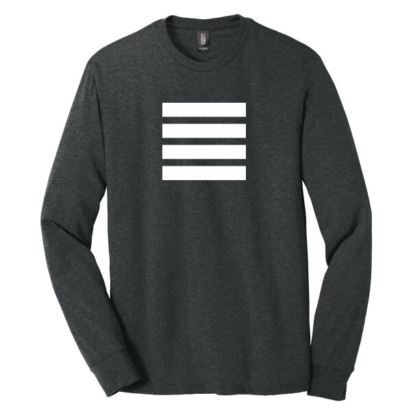 light print FRONT full stripes / BACK neckline logo - Perfect Tri ® Long Sleeve Tee Thumbnail