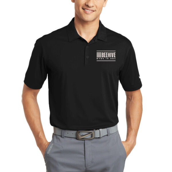 Beehive Embroidered  - Dri FIT Vertical Mesh Polo Thumbnail
