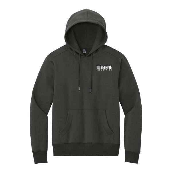 light print FRONT crest logo / R-SLEEVE stripes - Perfect Weight ® Fleece Hoodie Thumbnail