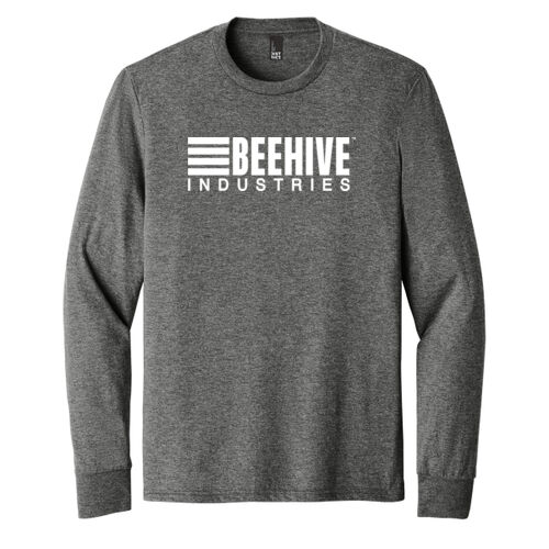 light print FRONT full logo / BACK neckline stripes - Perfect Tri ® Long Sleeve Tee Thumbnail