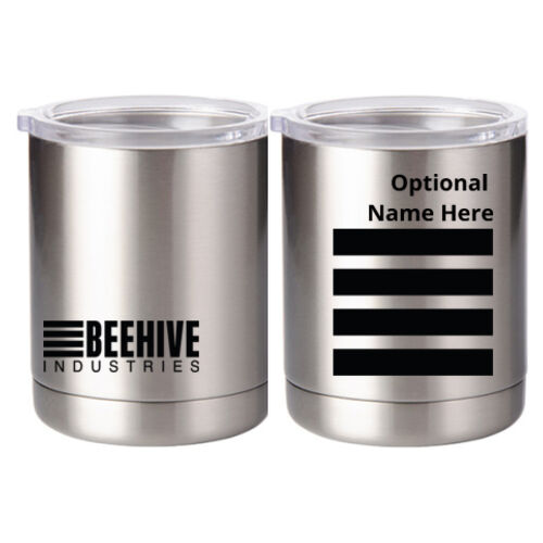 Beehive Personalized - 10 oz Silver Stainless Steel Short Tumbler Thumbnail
