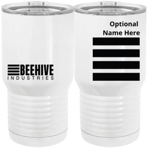 Beehive Personalized - 20 oz. Tall Stainless Steel Vacuum Insulated Tumbler White Thumbnail
