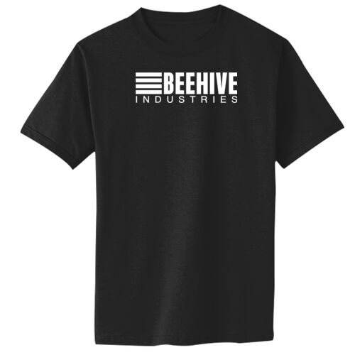 Beehive front logo / sleeve stripes printed  - Toddler Core Cotton Tee Thumbnail