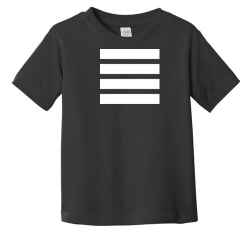 Light Print Front Stripes - Toddler Fine Jersey Tee Thumbnail
