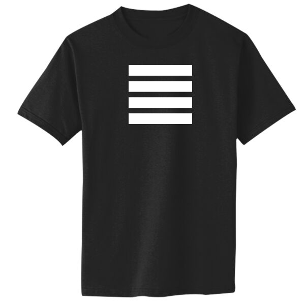 Light Print Front Stripes - Toddler Core Cotton Tee Thumbnail