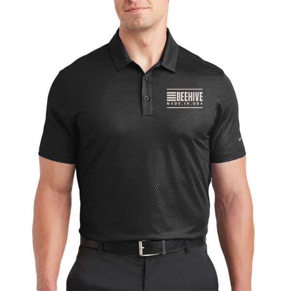 Beehive Embroidered  - Dri FIT Embossed Tri Blade Polo Thumbnail