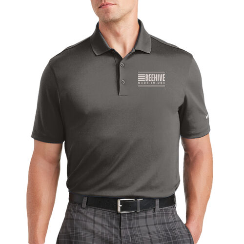 Beehive Embroidered  - Dri FIT Classic Fit Players Polo with Flat Knit Collar Thumbnail