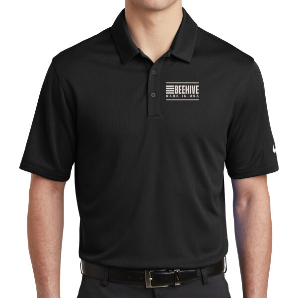 Beehive Embroidered  - Dri FIT Hex Textured Polo Thumbnail