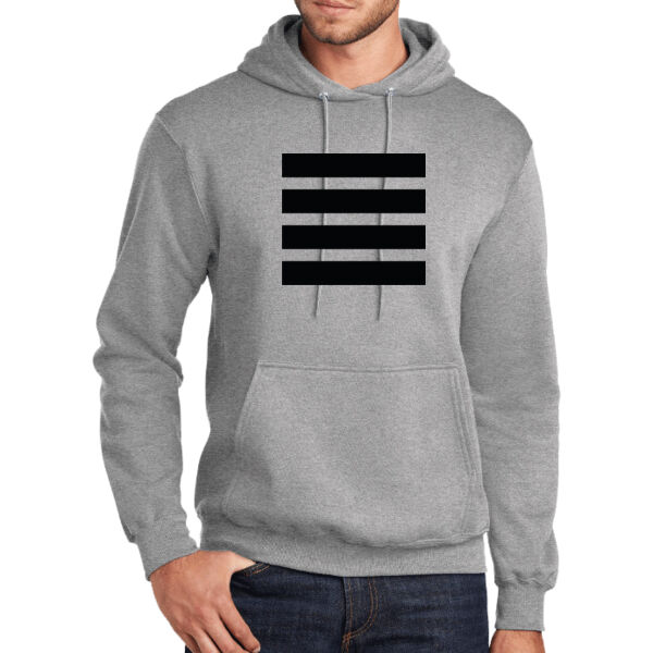 Beehive Full Front Stripes - Tall Core Fleece Pullover Hooded Sweatshirt Thumbnail