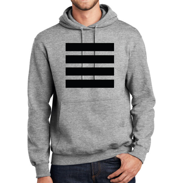 Beehive Full Front Stripes - Tall Essential Fleece Pullover Hooded Sweatshirt Thumbnail
