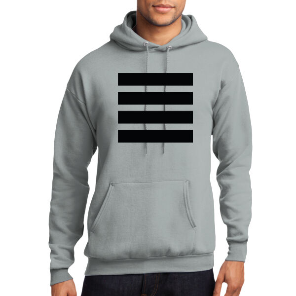 Beehive Full Front Stripes - Core Fleece Pullover Hooded Sweatshirt Thumbnail