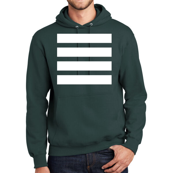 Beehive Full Front Stripes - Essential Fleece Pullover Hooded Sweatshirt Thumbnail