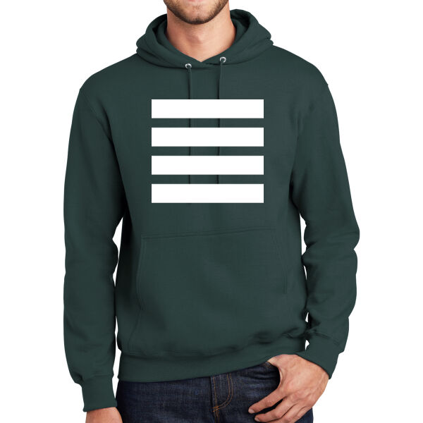 Beehive Full Front Stripes - Tall Essential Fleece Pullover Hooded Sweatshirt Thumbnail