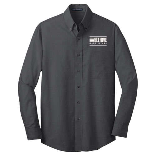 Beehive Embroidered - Crosshatch Easy Care Shirt Thumbnail