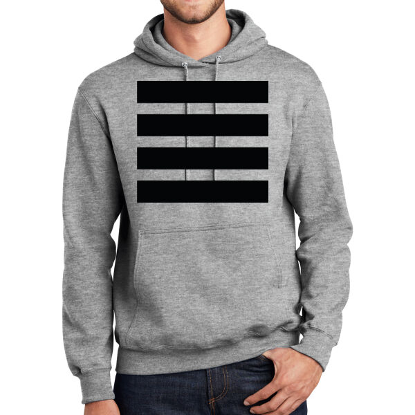 Beehive Full Front Stripes - Essential Fleece Pullover Hooded Sweatshirt Thumbnail