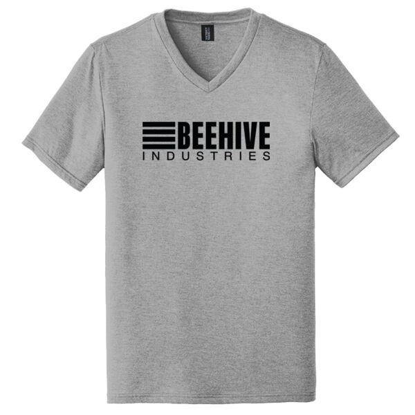 Beehive Full Front / Back Stripes Printed - Perfect Tri ® V Neck Tee Thumbnail