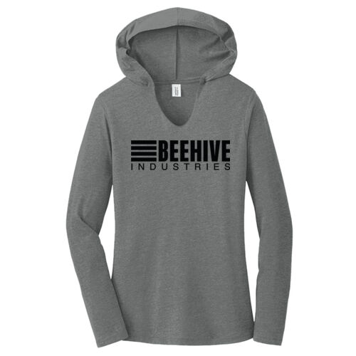 Beehive Full Front / Back Stripes Printed - Women's Perfect Tri ® Long Sleeve Hoodie Thumbnail