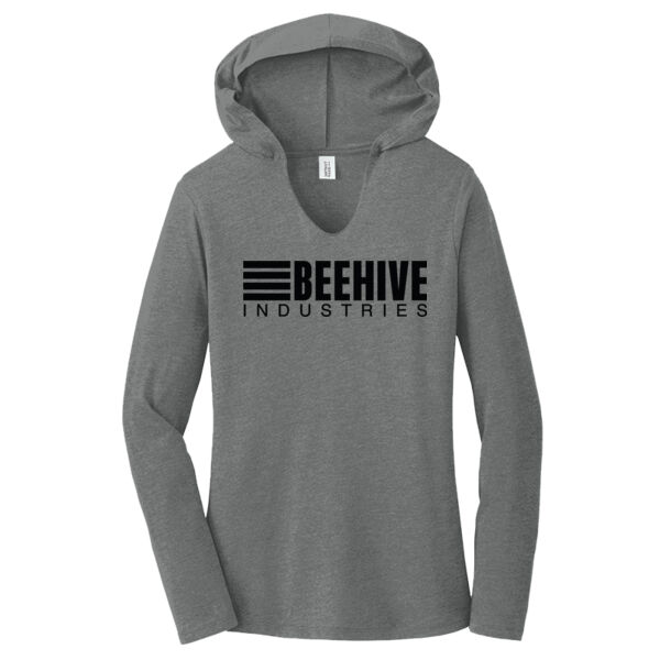 Beehive Full Front / Back Stripes Printed - Women's Perfect Tri ® Long Sleeve Hoodie Thumbnail