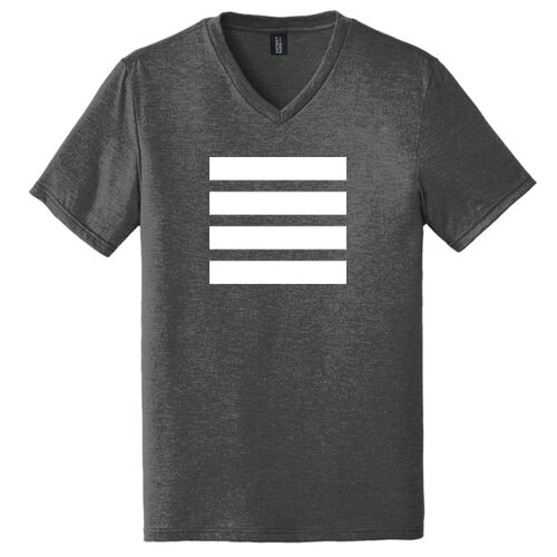 Beehive Front Stripes / Back Logo Printed  - Perfect Tri ® V Neck Tee Thumbnail