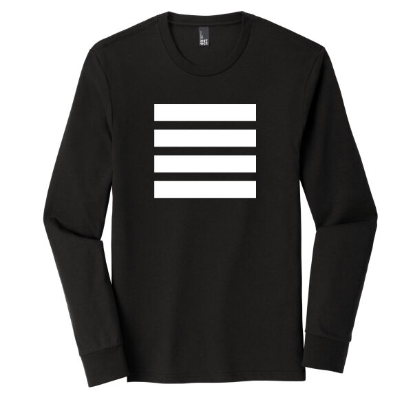 Beehive Front Stripes / Back Logo Printed  - Perfect Tri ® Long Sleeve Tee Thumbnail
