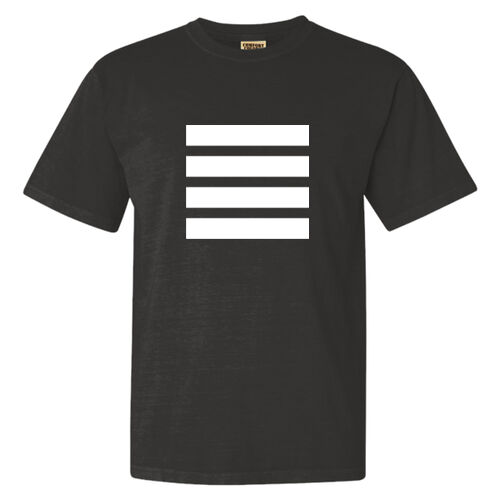 Beehive Front Stripes / Back Logo Printed  - Heavyweight Ring Spun Tee Thumbnail