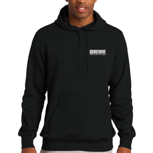 Beehive Crest / Sleeve Stripes  - Tall Pullover Hooded Sweatshirt Thumbnail