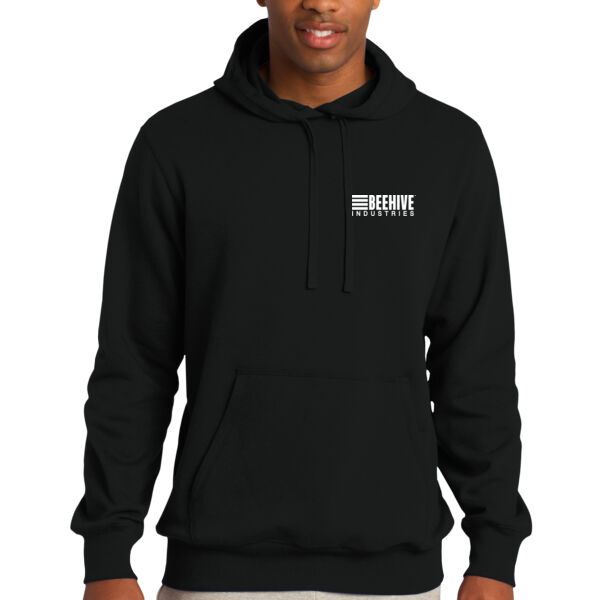 Beehive Crest / Sleeve Stripes  - Tall Pullover Hooded Sweatshirt Thumbnail