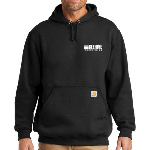 Beehive Crest / Sleeve Stripes  - Midweight Hooded Sweatshirt  Thumbnail