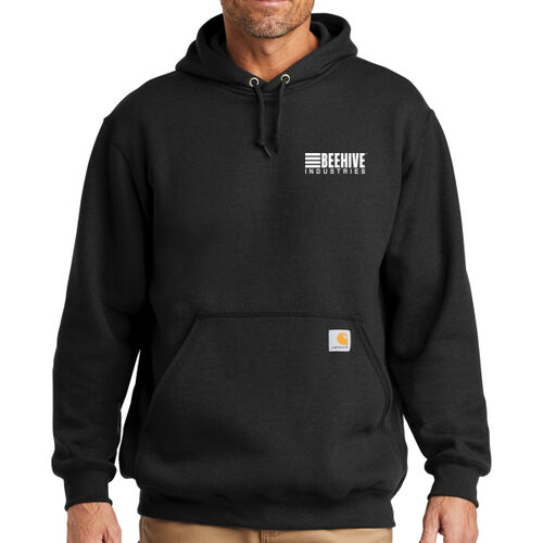 Beehive Crest / Sleeve Stripes  - Tall Midweight Hooded Sweatshirt Thumbnail