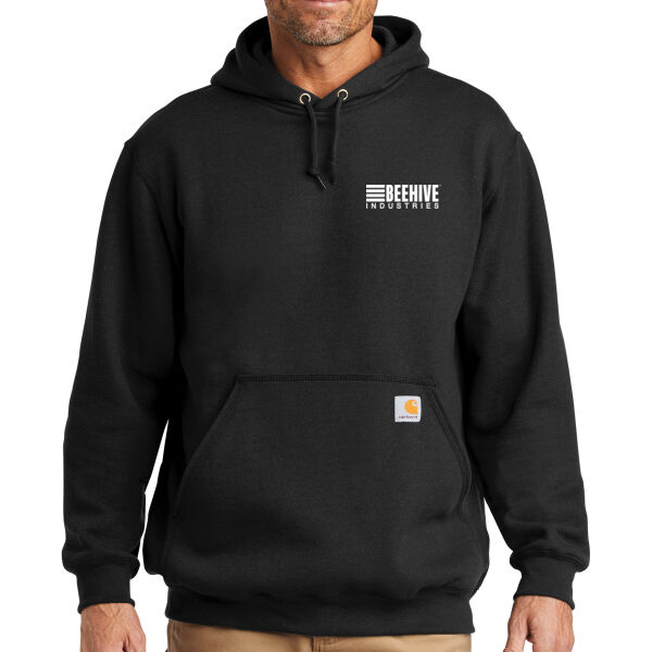 Beehive Crest / Sleeve Stripes  - Tall Midweight Hooded Sweatshirt Thumbnail