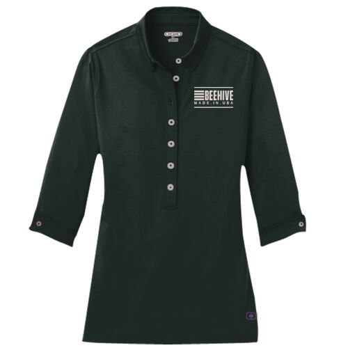 Beehive Embroidered  - Ladies Gauge Polo Thumbnail