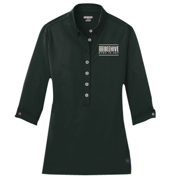 Beehive Embroidered  - Ladies Gauge Polo Thumbnail