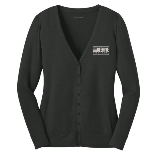 Beehive Embroidered  - Ladies Concept Cardigan Thumbnail