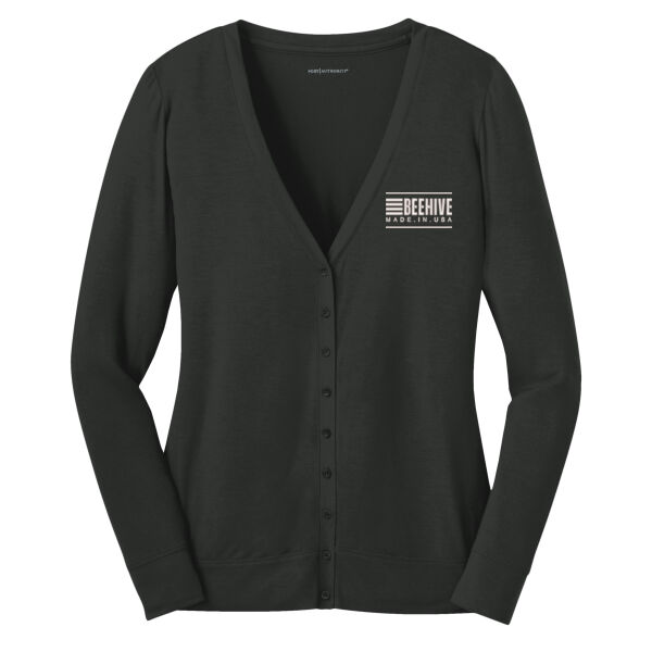 Beehive Embroidered  - Ladies Concept Cardigan Thumbnail