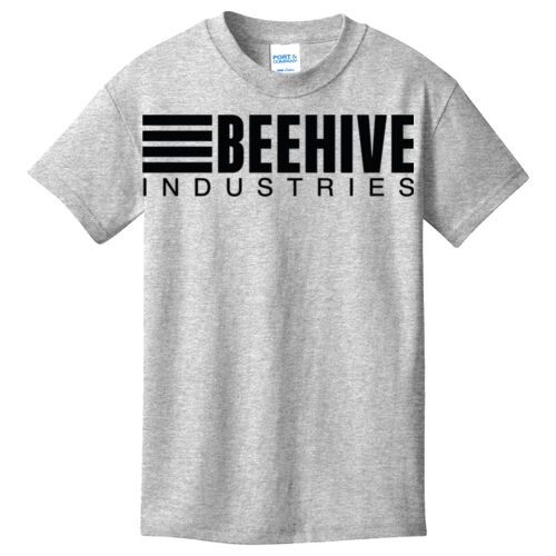 Beehive Logo / Sleeve Stripes - Youth Core Cotton Tee Thumbnail