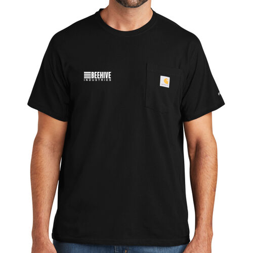 Beehive  Logo / Sleeve Stripes  - Force ® Short Sleeve Pocket T Shirt Thumbnail