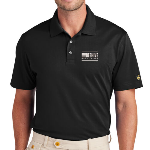 Beehive Embroidered  - Mesh Pique Performance Polo Thumbnail