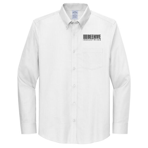 Beehive Embroidered - Wrinkle Free Stretch Nailhead Shirt Thumbnail